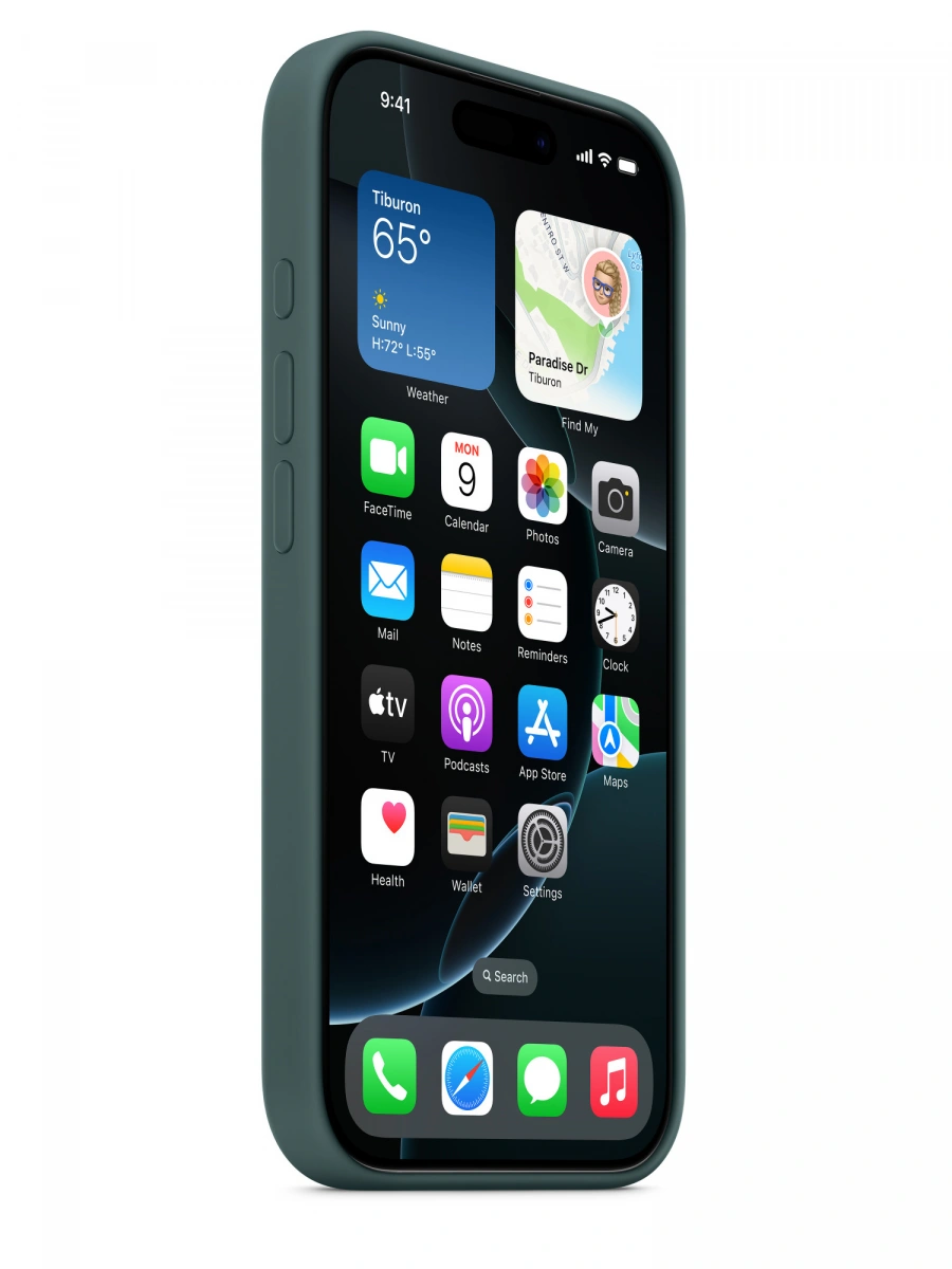 Накладка для iPhone 16 Pro Max Silicone Case With MagSafe, Lake Green. Фото 5