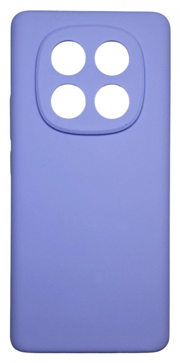 Накладка Silicone Case для Redmi Note 14 Pro 4G, Лиловая. Фото 1