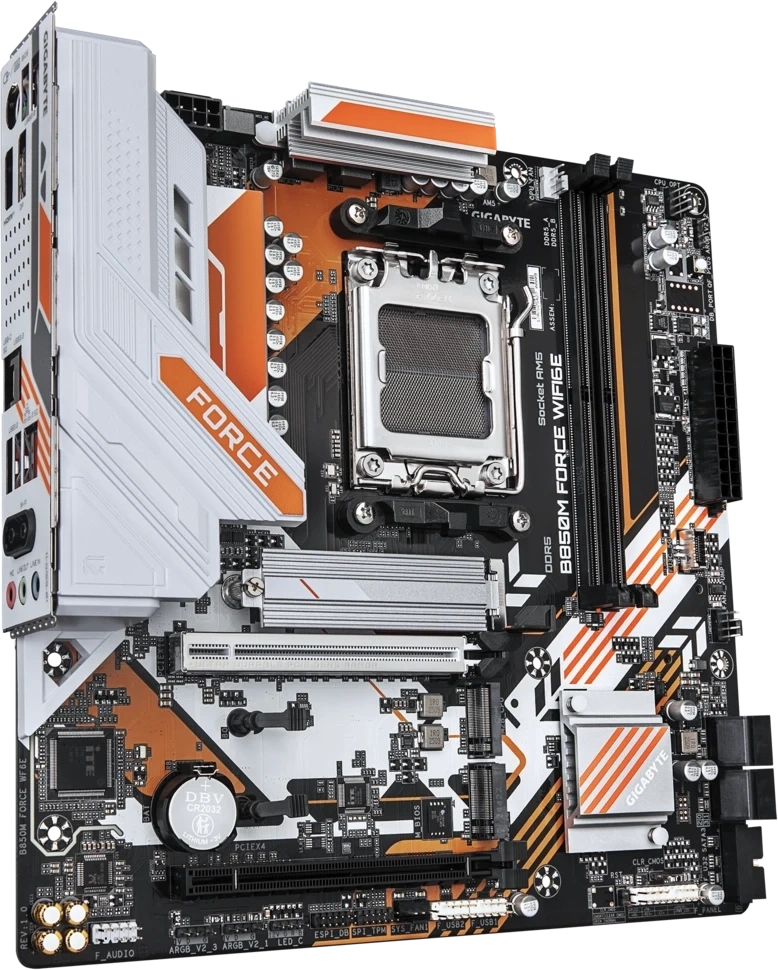 Материнская плата Gigabyte B850M FORCE WF6E (AM5, mATX). Фото 2