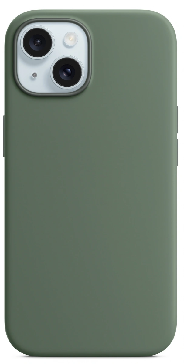 Накладка Silicone Case With MagSafe для iPhone 15, Cypress. Фото 1