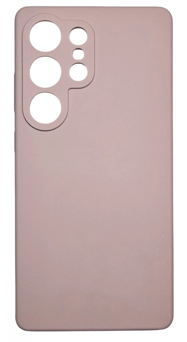 Накладка Silicone Case для Samsung Galaxy S25 Ultra, Пудровая. Фото 1