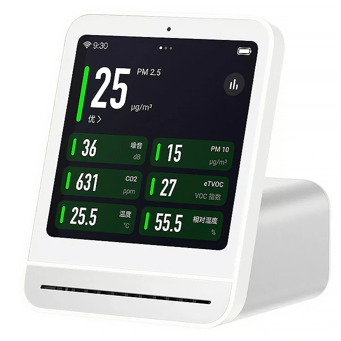Монитор качества воздуха Xiaomi Qingping Air Monitor 2, White (CGS2). Фото 1
