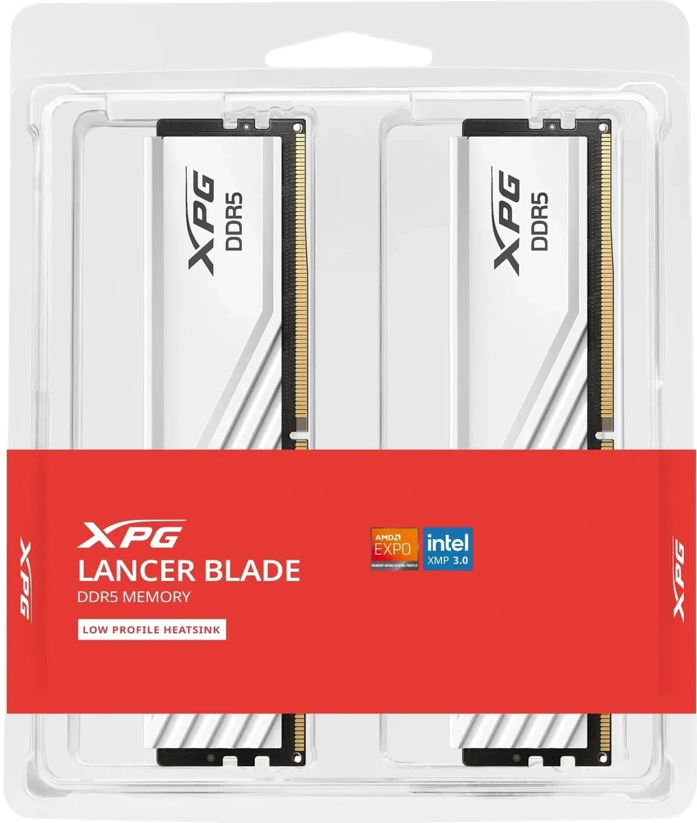 Оперативная память ADATA XPG Lancer Blade 32Гб (2x16Гб) DDR5-6000 DIMM White (AX5U6000C3416G-DTLABWH). Фото 5