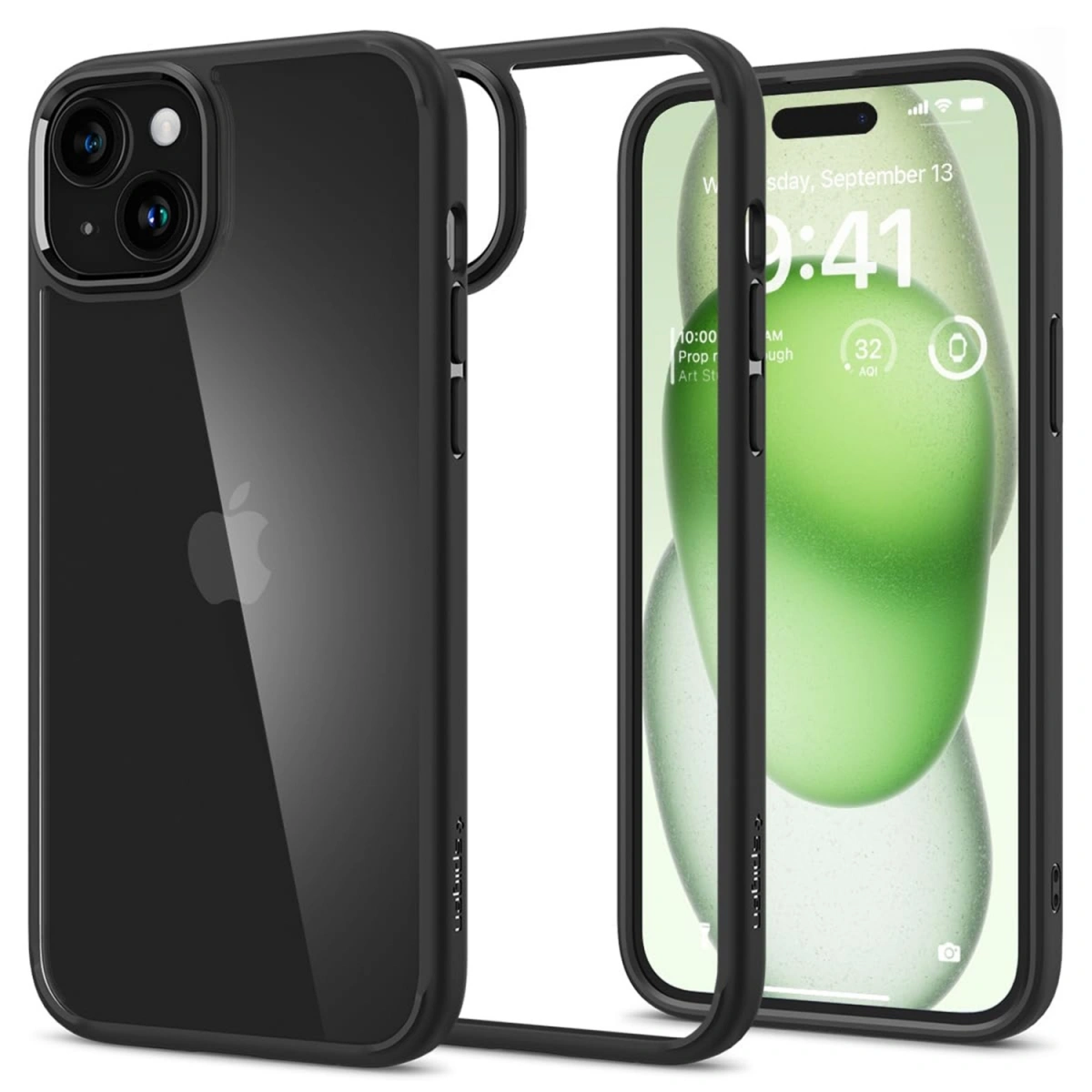 Накладка Spigen Ultra Hybrid для iPhone 15 Plus, Matte Black (ACS06657). Фото 1