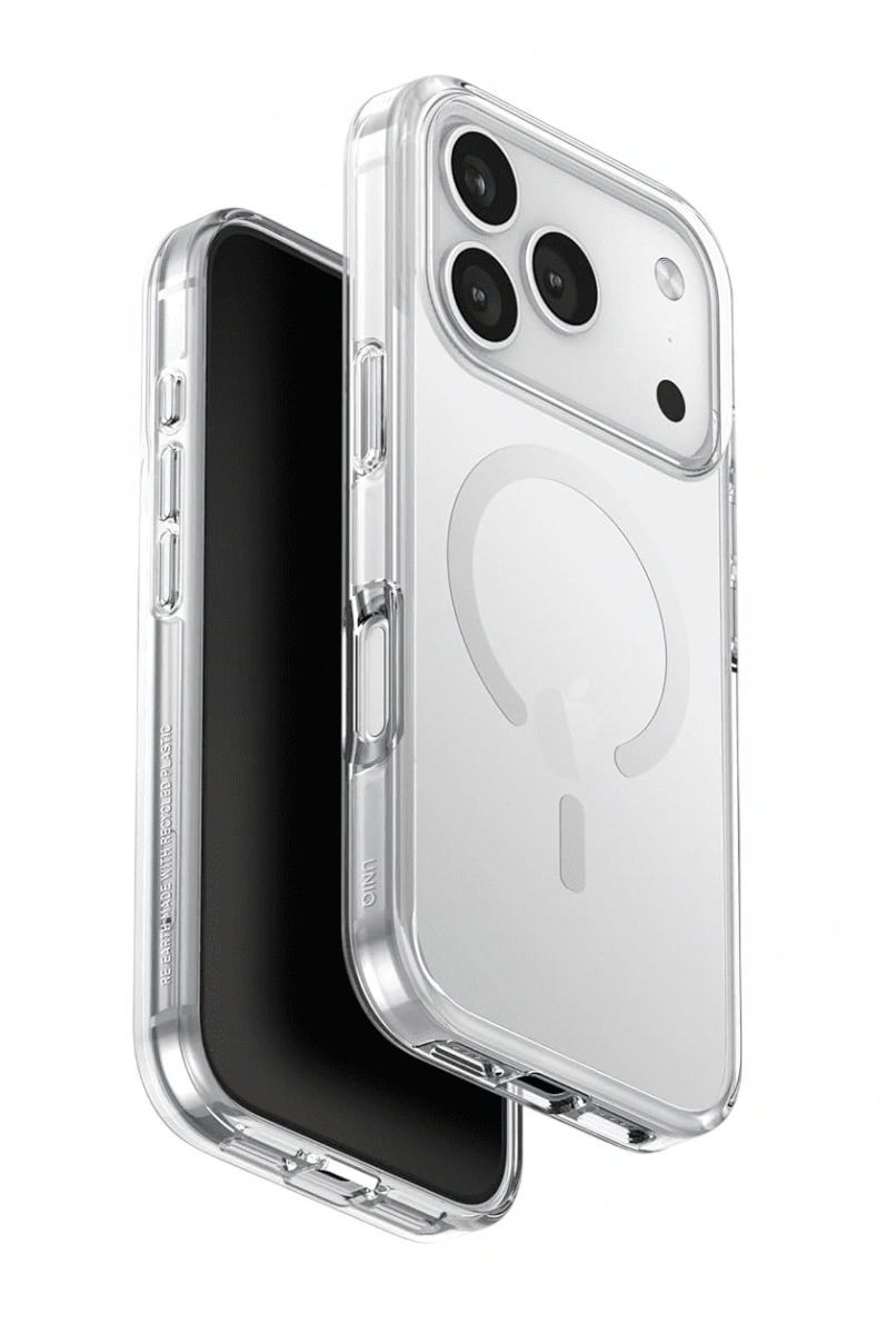 Накладка Uniq для iPhone 17 Pro Clario Lucent (MagSafe), Прозрачная (IP6.3P(2025)-CLARMLCLR). Фото 1