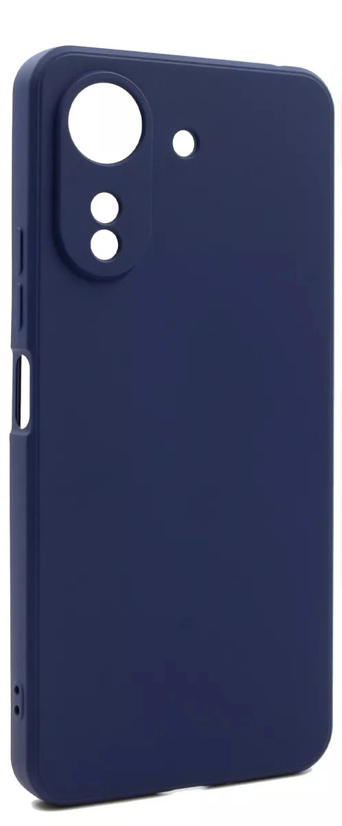 Накладка Silicone Case для Redmi 13C/Poco C65, Тёмно-синяя. Фото 1
