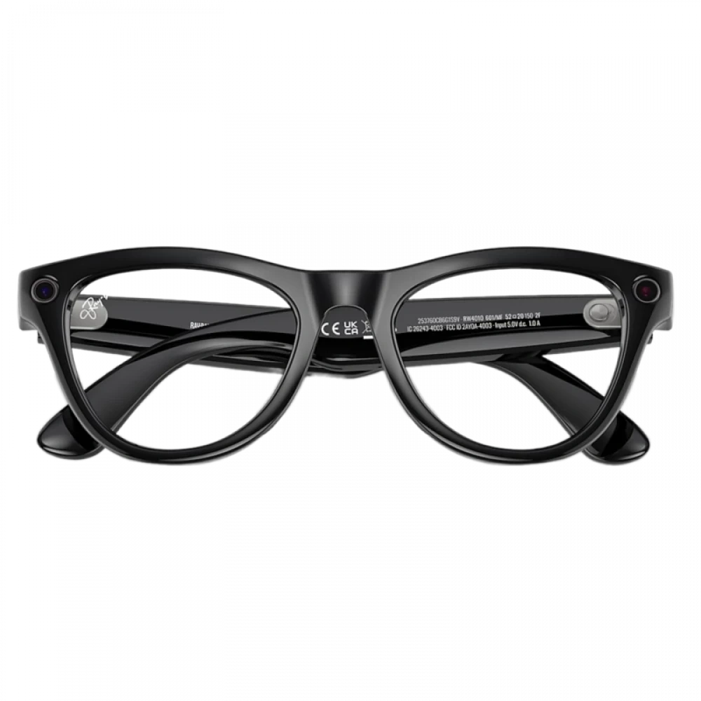 Умные очки Ray Ban Skyler (Gen 1) RW4010 Чёрный глянцевый/Небесно-голубой фотохром 150-52mm (601/MF52). Фото 5