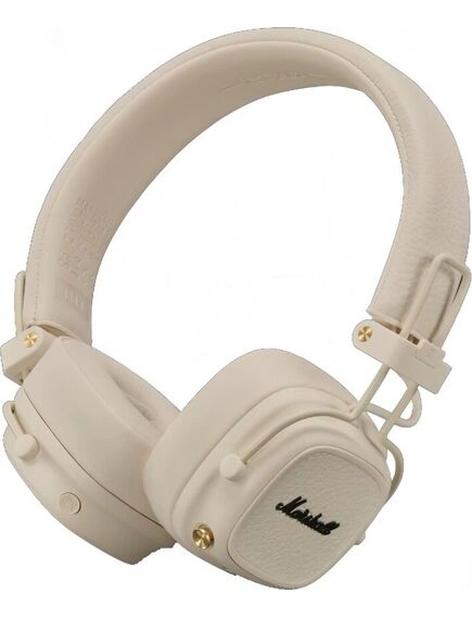 Беспроводные наушники Marshall Major V, Кремовые. Фото 1