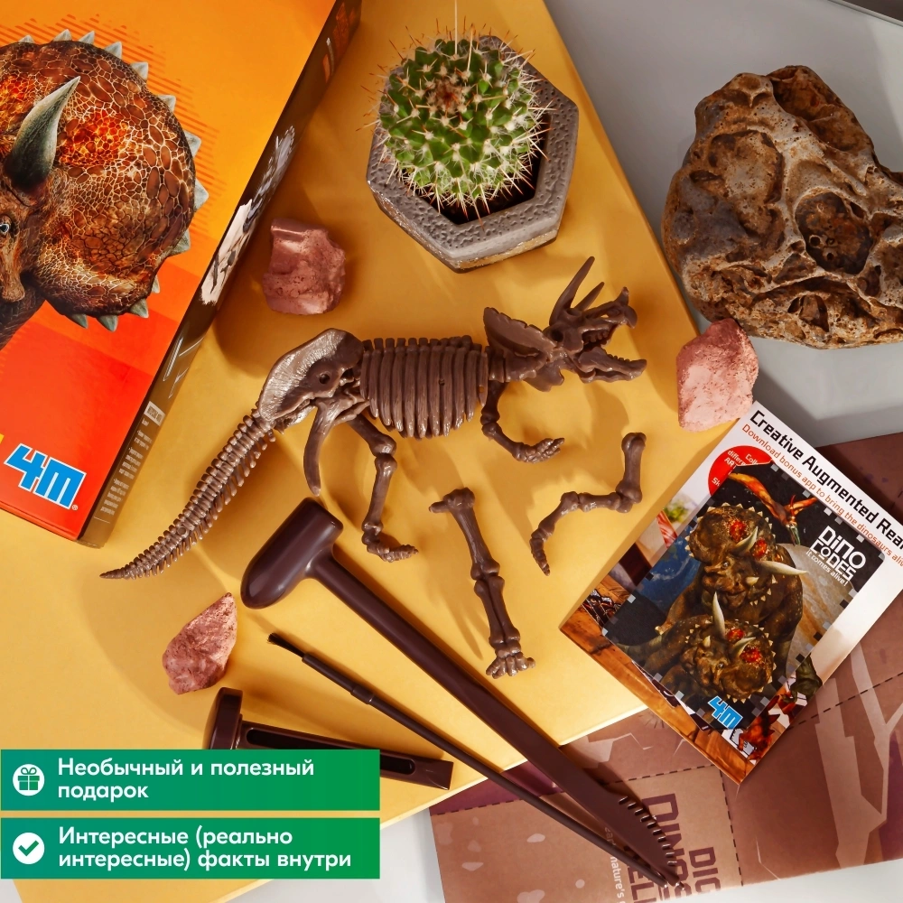 Набор 4M Скелет Трицератопса 00-03228. Фото 3