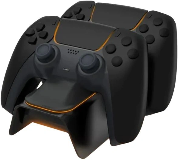Зарядная станция для двух контроллеров DOBE DualSense PS5 (TP5-0521E), Черная. Фото 1