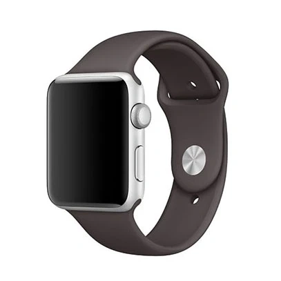 Ремешок силиконовый для Apple Watch 38/40/41/42мм, Какао. Фото 1