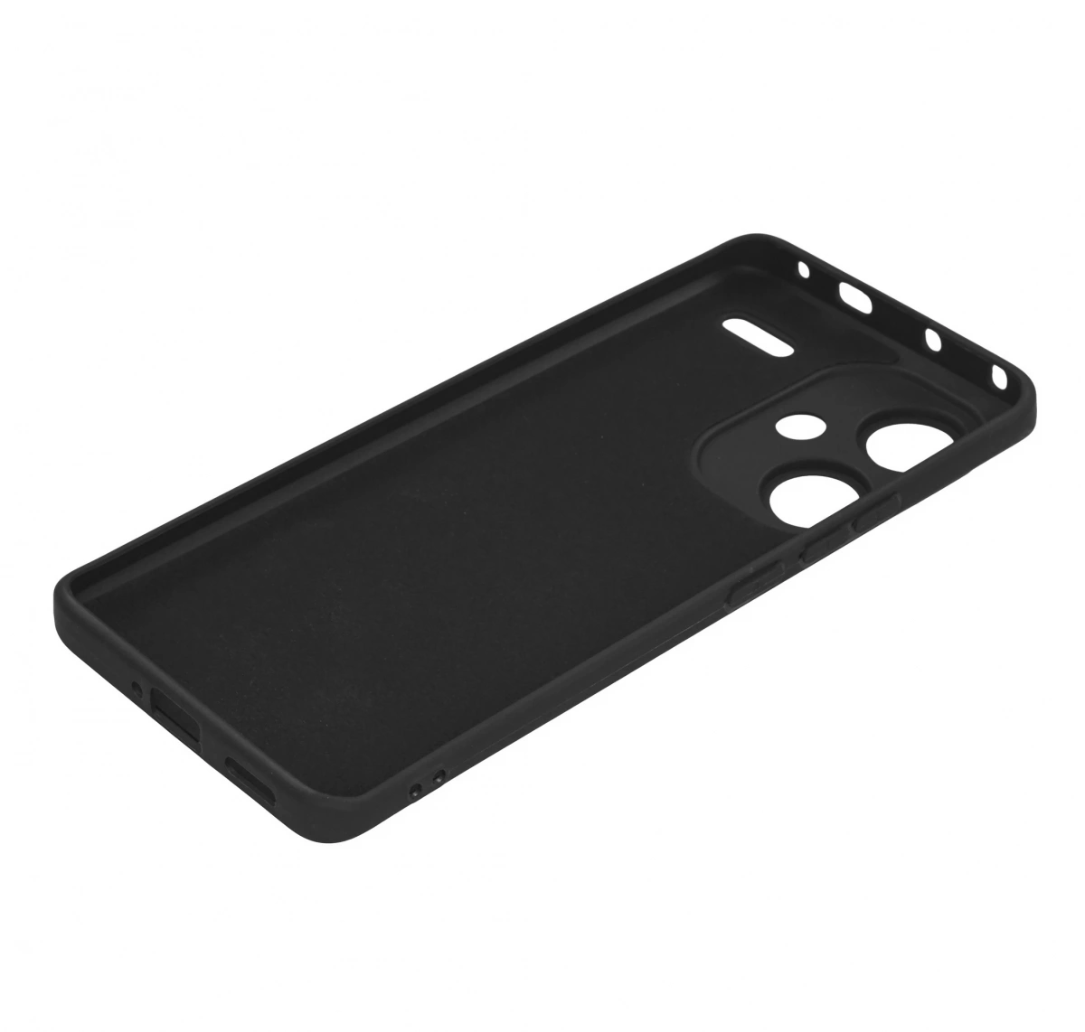 Накладка Zibelino Soft Matte Microfiber Case для Redmi Note 13 Pro Plus 5G, Чёрная. Фото 3