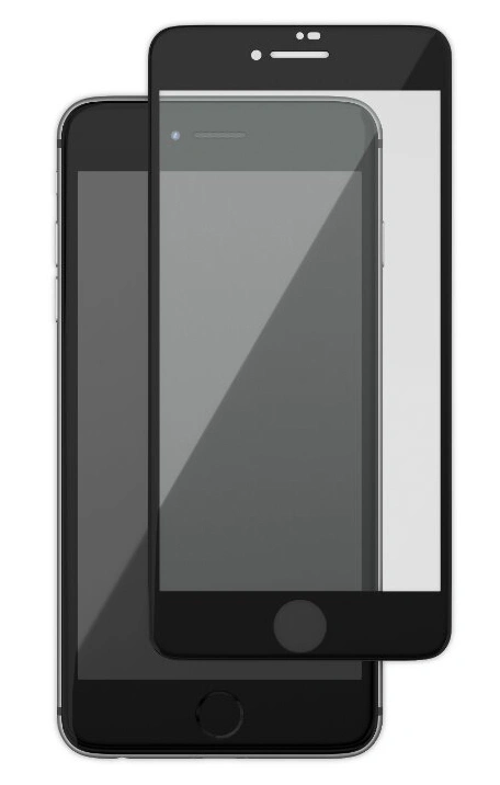 Защитное стекло для iPhone SE 2022/2020 / iPhone 8/7, Чёрное. Фото 1