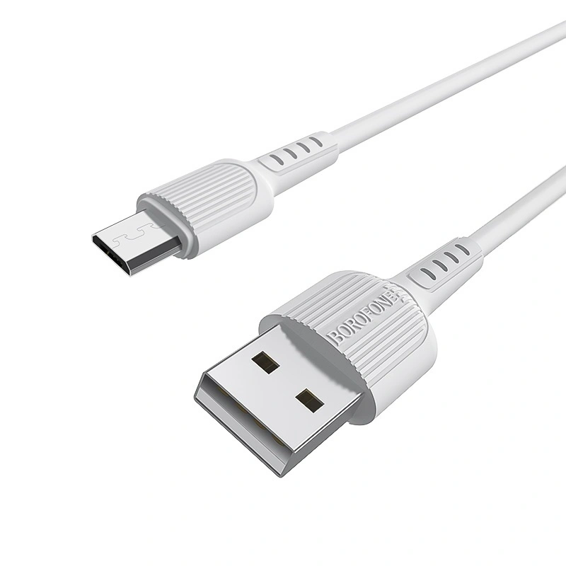 Кабель Borofone BX16 Easy micro 1m, Белый. Фото 1